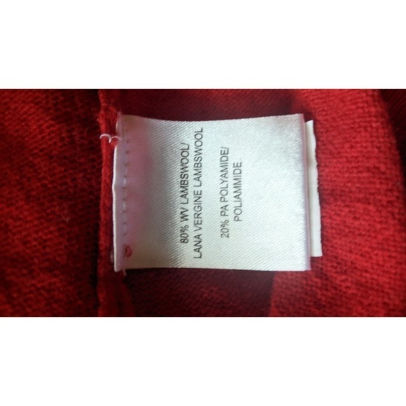 Lanerossi Filivivi Dopplehanger Lambswool Blend Red Sweater Large NWT - Picture 3 of 11